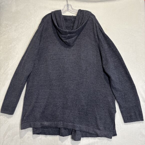 Barefoot Dreams Cardigan Women's 3X Hooded CozyChic Lite Knit Sweater Pockets - Picture 7 of 15